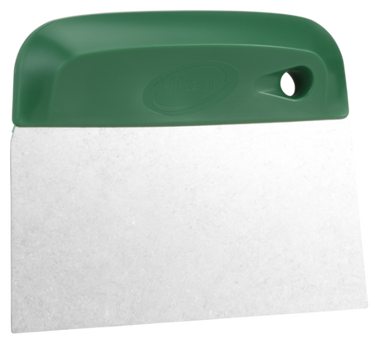 Dough Cutter/Scraper, Stainless Steel Blade, Flexible, 146 mm, Green